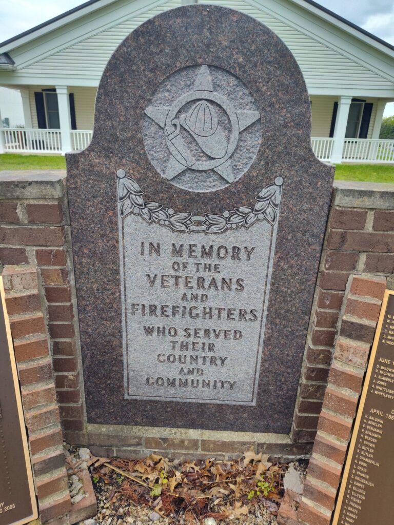 ATWATER CENTER VETERANS & FIREFIGHTERS MEMORIAL STONE
