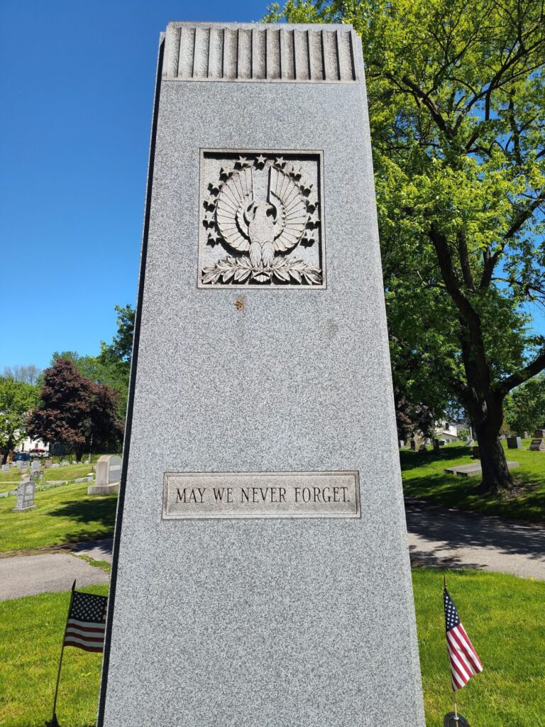 EAST AKRON CEMETERY VETERANS MEMORIAL SIDE D