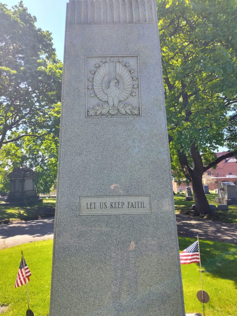 EAST AKRON CEMETERY VETERANS MEMORIAL STONE B