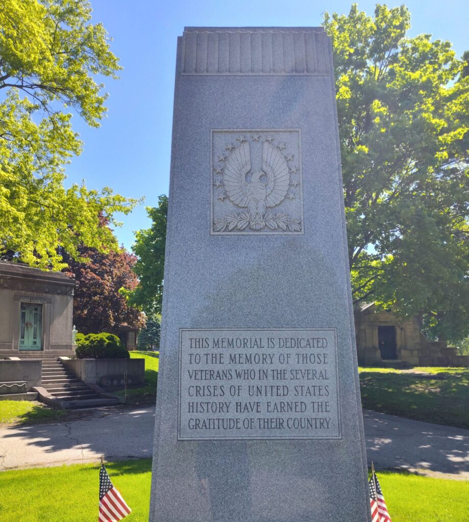 EAST AKRON CEMETERY VETERANS MEMORIAL SIDE A