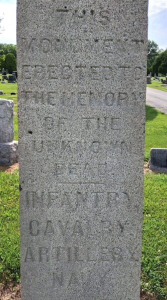 REYNOLDSBURG CIVIL WAR MEMORIAL CLOSE-UP
