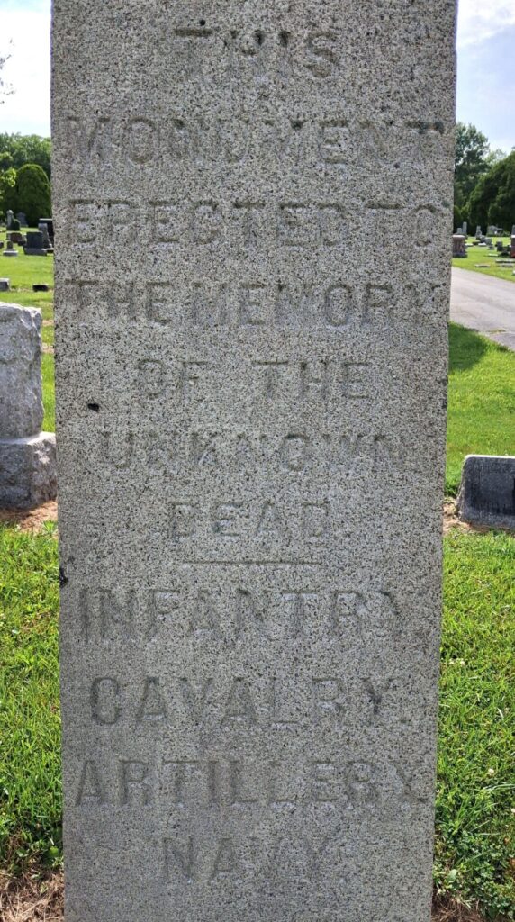 REYNOLDSBURG CIVIL WAR MEMORIAL CLOSE-UP