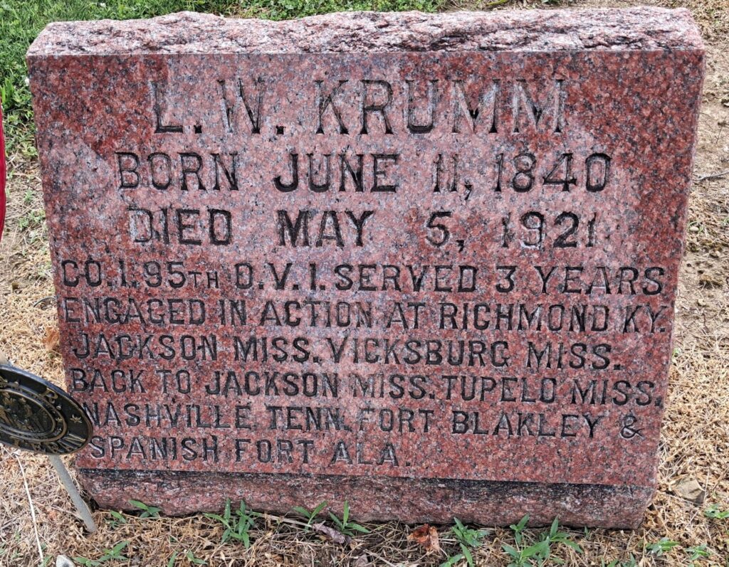 L.W. KRUMM WAR MEMORIAL STONE