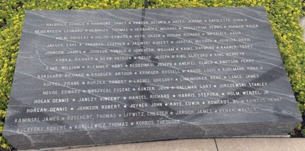 ROSELLE WAR VETERANS MEMORIAL STONE C