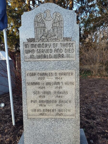WEST RICHFIELD WORLD WAR II VETERANS MEMORIAL