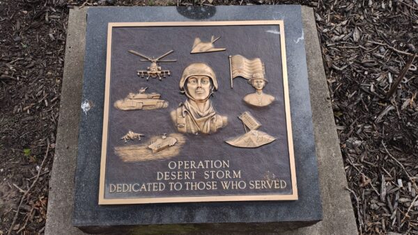 VAN WERT OPERATION DESERT STORM VETERANS MEMORIAL PLAQUE