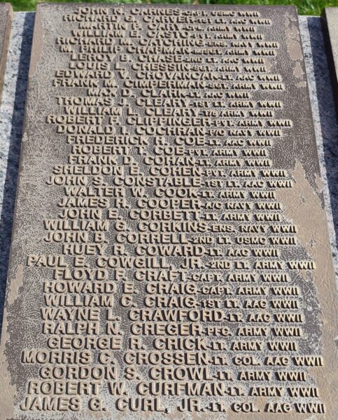 BATTLE WALLS OF HONOR AND REMEMBRANCE MEMORIAL STONE G