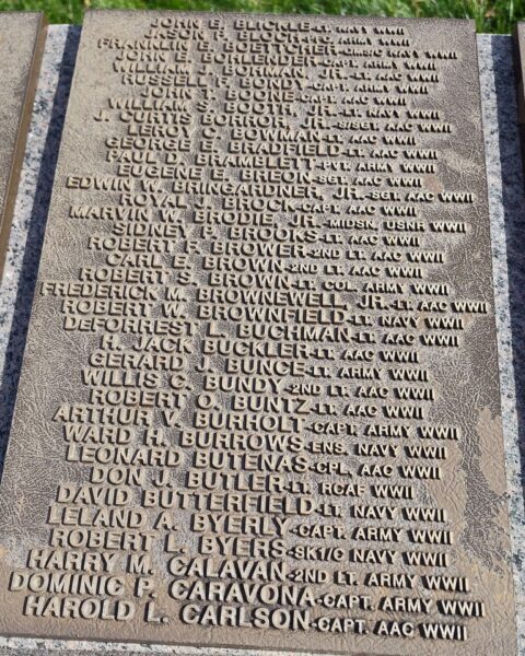 BATTLE WALLS OF HONOR AND REMEMBRANCE MEMORIAL STONE F