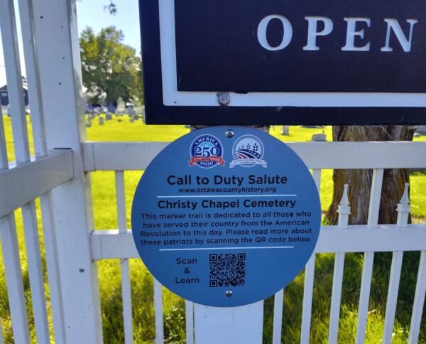 CHRISTY CHAPEL CEMETERY CALL TO DUTY SALUTE WAR MEMORIAL PLAQUE