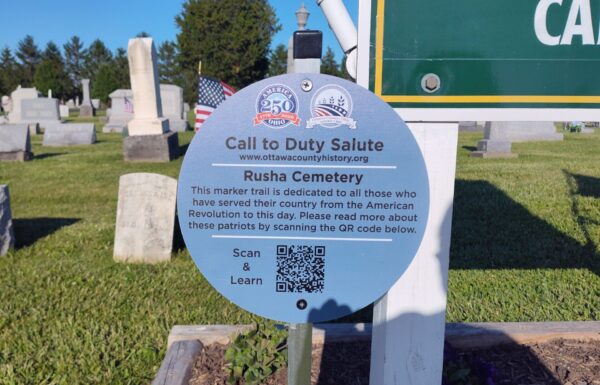 RUSHA CEMETERY CALL TO DUTY SALUTE WAR MEMORIAL PLAQUE