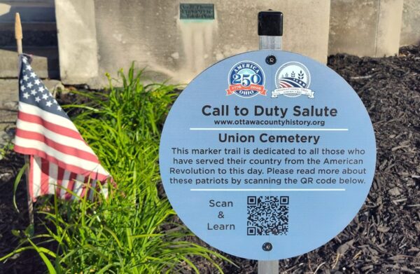 UNION CEMETERY CALL TO DUTY SALUTE WAR MEMORIAL PLAQUE