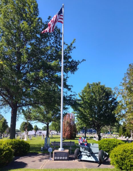 SACKETT CEMETERY ALL VETERANS MEMORIAL FLAGPOLE