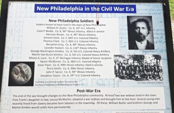 NEW PHILADELPHIA IN THE CIVIL WAR ERA MEMORIAL PANEL