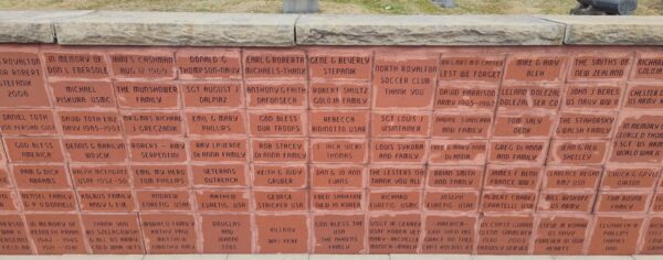 NORTH ROYALTON LIONS CLUB MEMORIAL BRICKS SECTION C