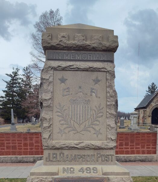 J.B. HAMPSON POST NO 499 CIVIL WAR MEMORIAL