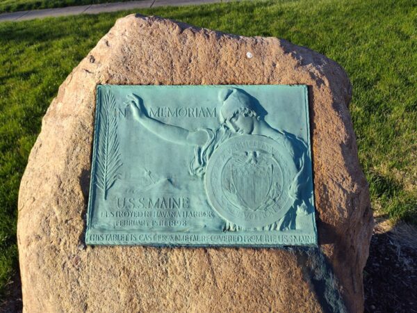 DAYTON IN MEMORIAM U.S.S. MAINE MEMORIAL PLAQUE