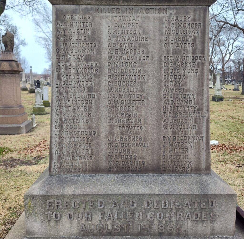 23RD OHIO VOLUNTEER INFANTRY MONUMENT SIDE B