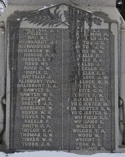BEDFORD CIVIL WAR MEMORIAL STONE D