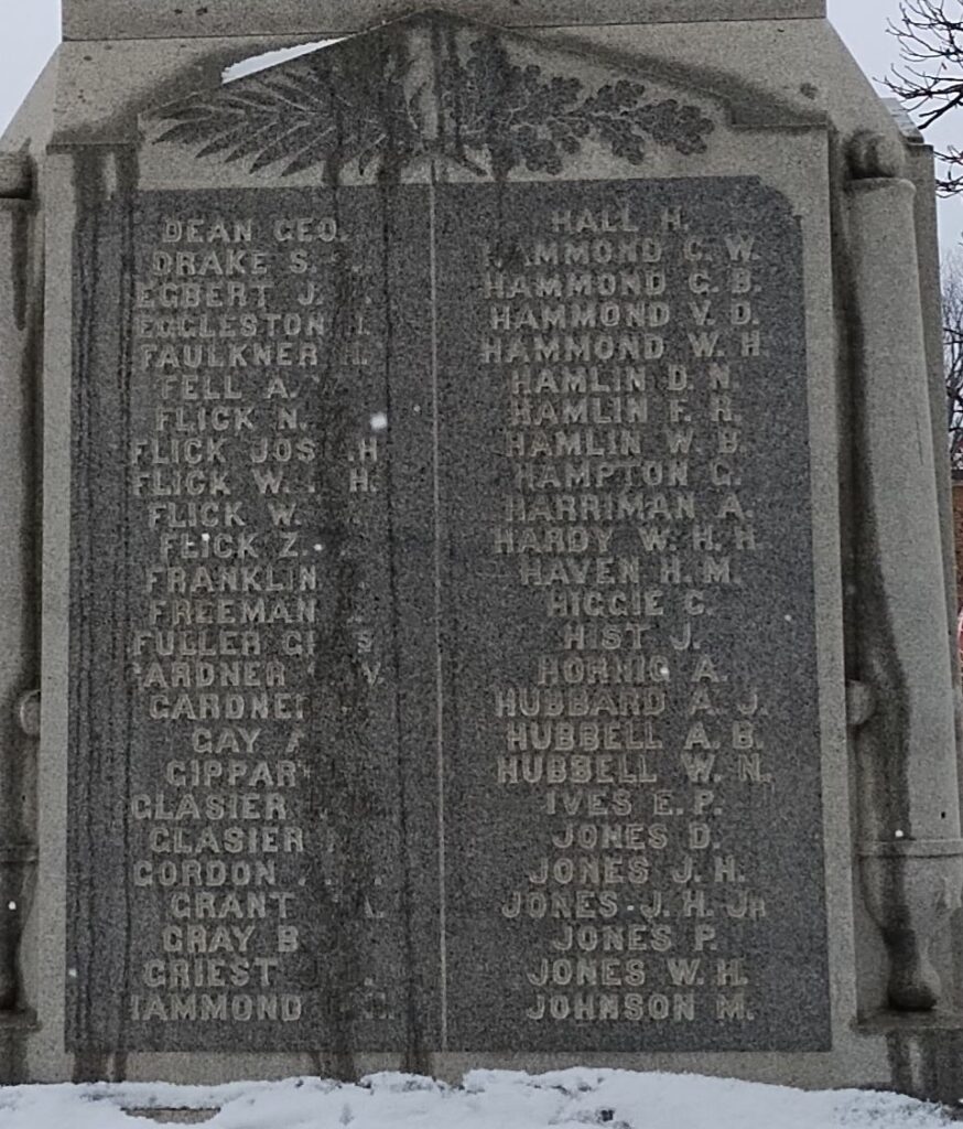 BEDFORD CIVIL WAR MEMORIAL STONE B