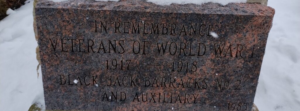 IN REMEMBRANCE OF VETERANS OF WORLD WAR I MEMORIAL STONE A
