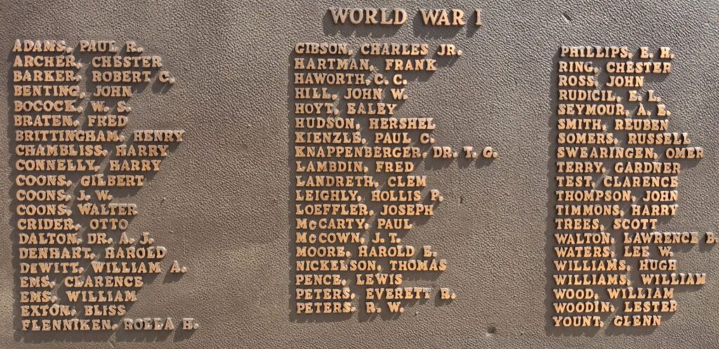 SAINT JOSEPH-OGDEN HIGH SCHOOL VETERANS MEMORIAL PLAQUE A