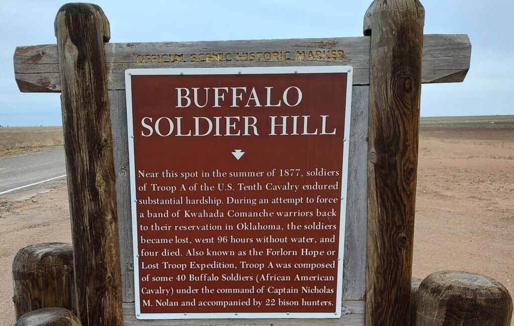 BUFFALO SOLDIER HILL MEMORIAL MARKER