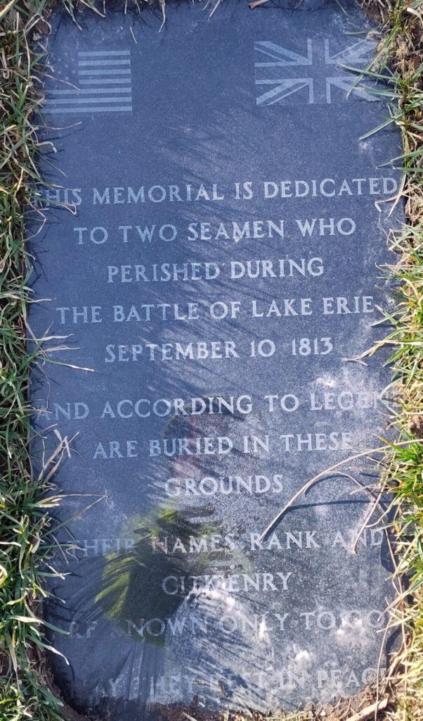 THE BATTLE OF LAKE ERIE WAR MEMORIAL STONE