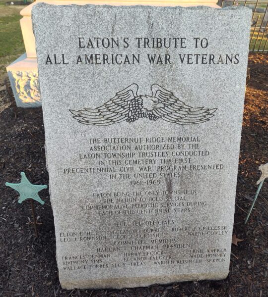 EATON’S TRIBUTE TO ALL AMERICAN WAR VETERANS MEMORIAL