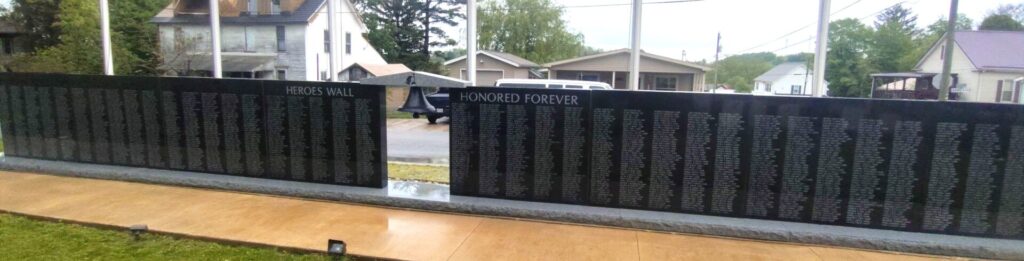 HEROES WALL HONORED FOREVER WAR MEMORIAL