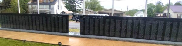 HEROES WALL HONORED FOREVER WAR MEMORIAL