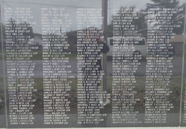 HEROES WALL HONORED FOREVER WAR MEMORIAL STONE C