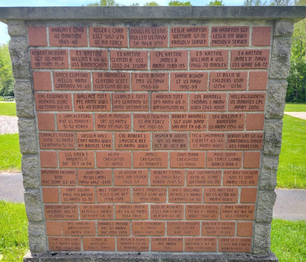 AMERICAN LEGION POST #755 VETERANS WALL OF HONOR MEMORIAL WALL C