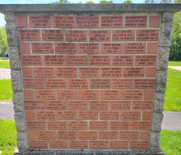 AMERICAN LEGION POST #755 VETERANS WALL OF HONOR MEMORIAL WALL C