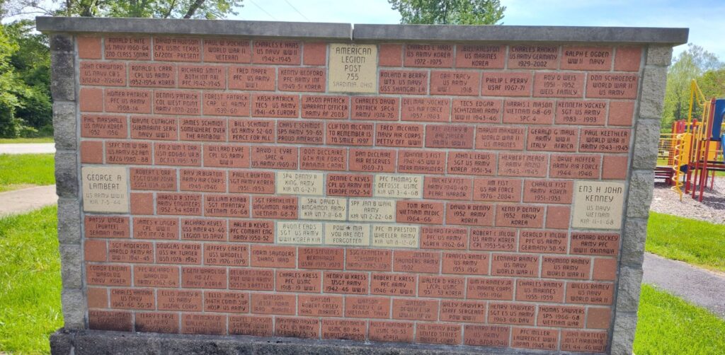 AMERICAN LEGION POST #755 VETERANS WALL OF HONOR MEMORIAL WALL A
