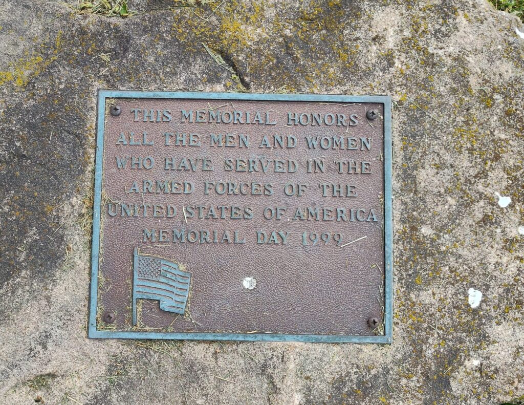 TOLEDO ALL ARMED FORCES MEMORIAL PLAQUE