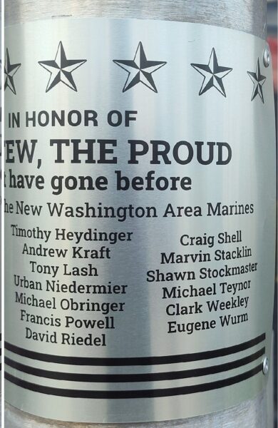 THE FEW THE PROUD WAR MEMORIAL PLAQUE B