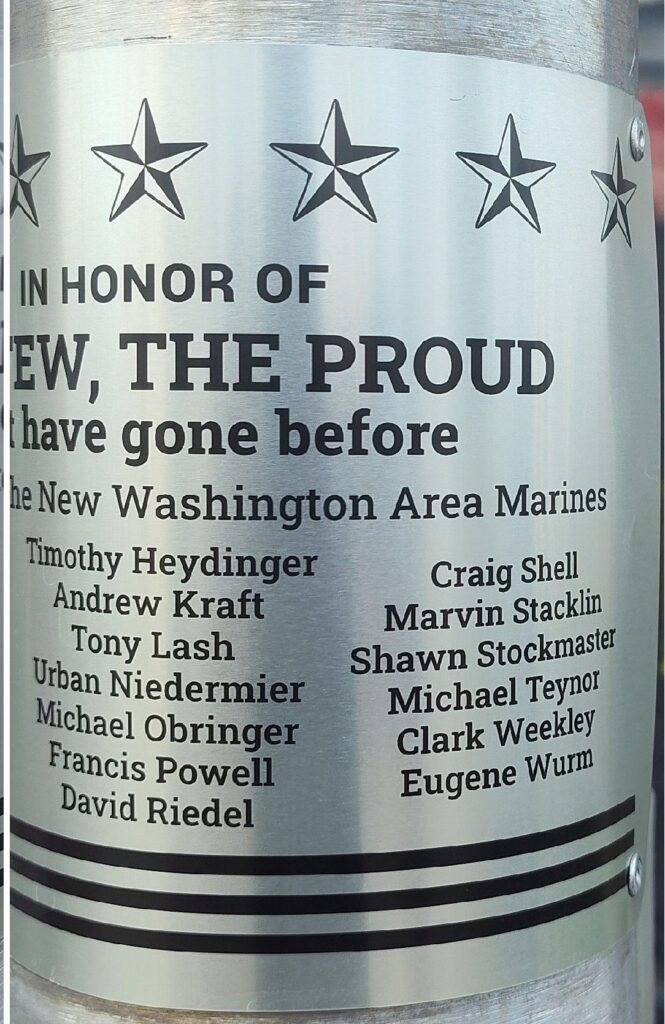 THE FEW THE PROUD WAR MEMORIAL PLAQUE B