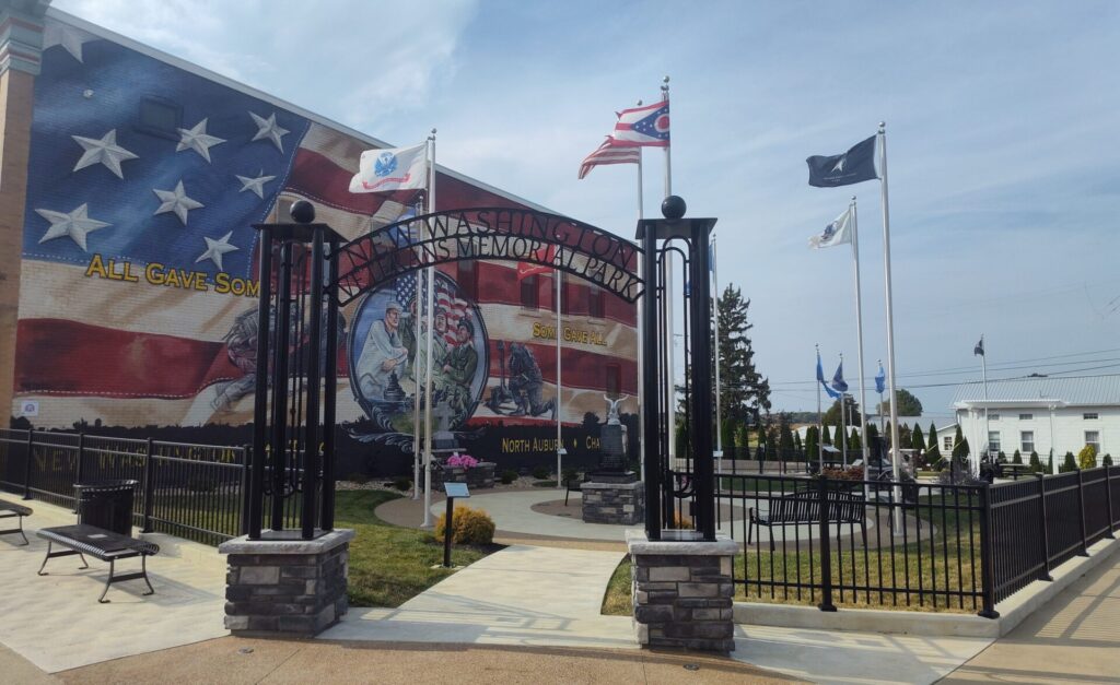 NEW WASHINGTON VETERANS MEMORIAL PARK ENTRANCE
