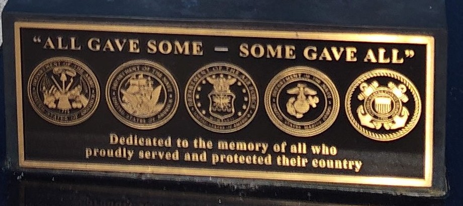 PORT CLINTON “ALL GAVE SOME-SOME GAVE ALL” WAR MEMORIAL PLAQUE