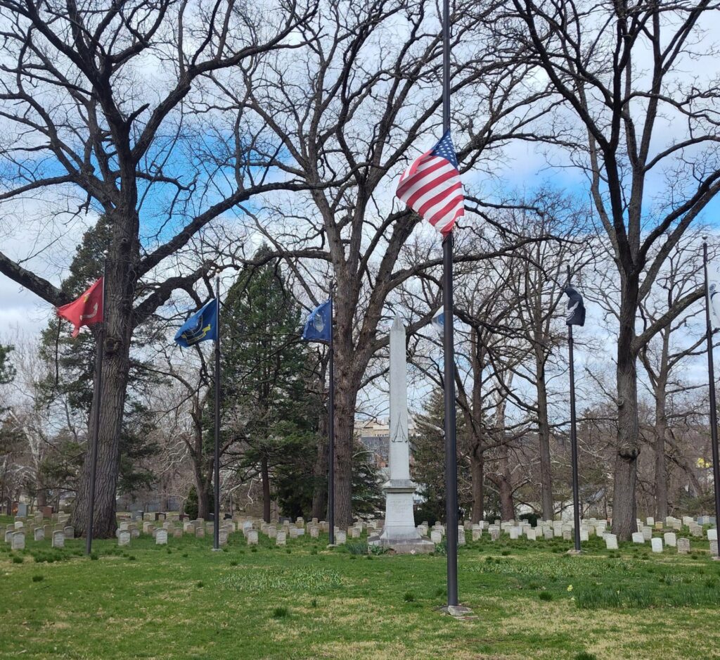 LOUIS WM. RIEKER, SR. WAR MEMORIAL FLAGPOLE