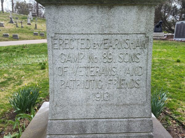 IN MEMORY OF THE SOLDIERS AND SAILORS OF THE WAR OF 1861-65 MEMORIAL SIDE C