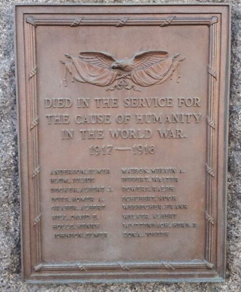 FRATERNAL ORDER OF EAGLES 1442 SUPREME SACRIFICE WORLD WAR MEMORIAL PLAQUE