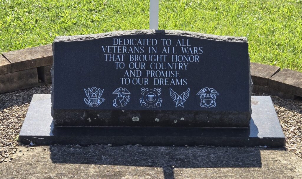 SARDIS BAPTIST CHURCH CEMETERY VETERANS MEMORIAL