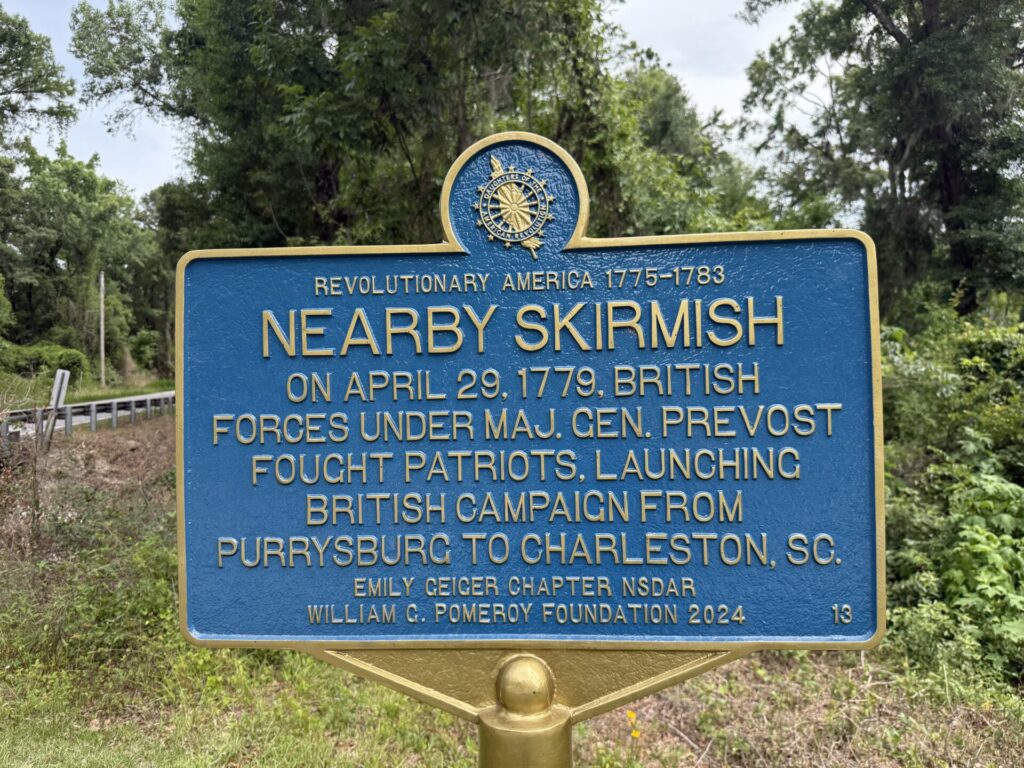 NEARBY SKIRMISH REVOLUTIONARY WAR MEMORIAL MARKER
