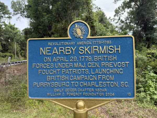 NEARBY SKIRMISH REVOLUTIONARY WAR MEMORIAL MARKER