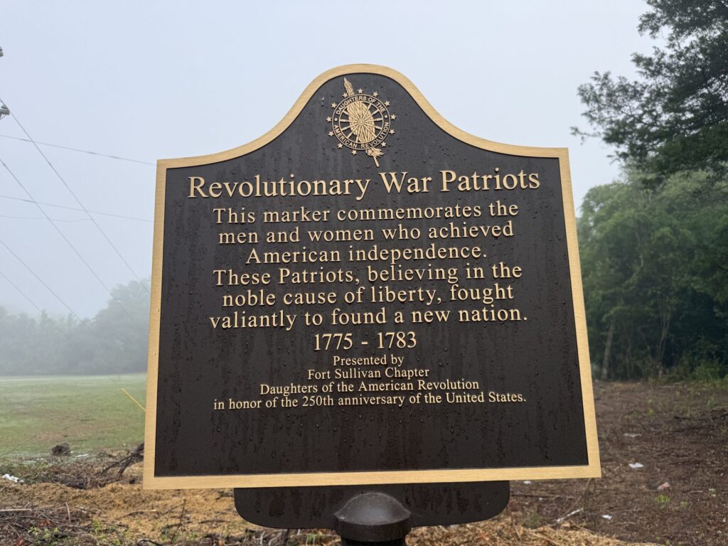 REVOLUTIONARY WAR PATRIOTS MEMORIAL MARKER EUTAWVILLE