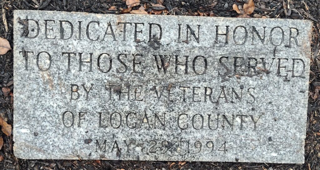 VETERANS OF LOGAN COUNTY MEMORIAL STONE