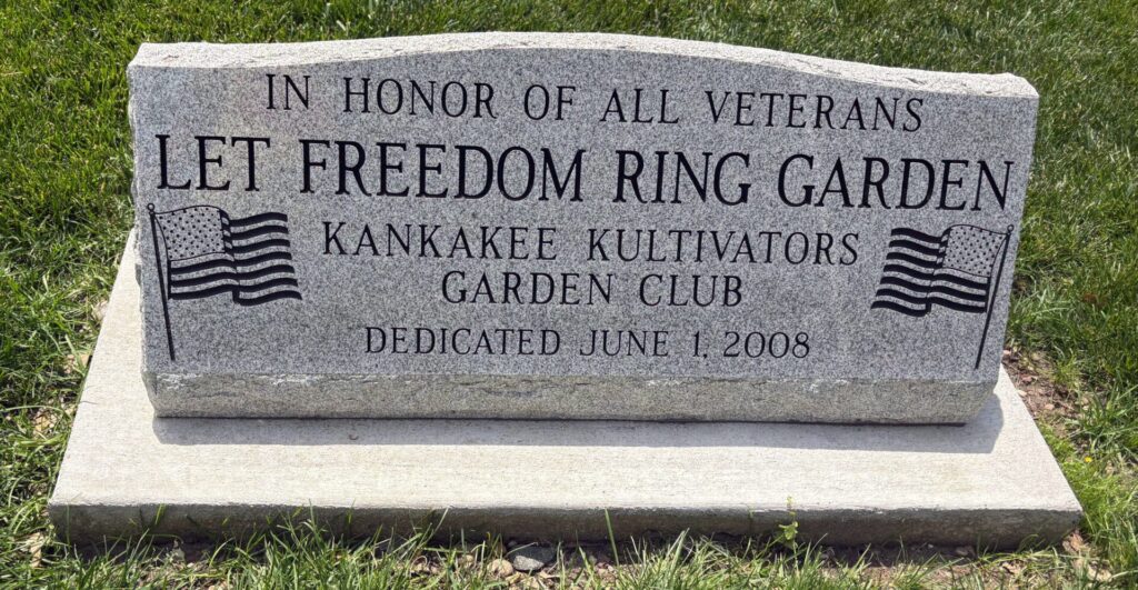 LET FREEDOM RING GARDEN MEMORIAL STONE