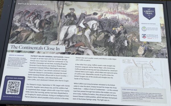 THE CONTINENTALS CLOSE IN REVOLUTIONARY WAR MEMORIAL PANEL