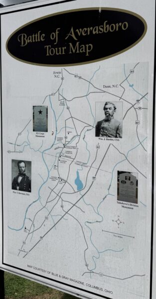 BATTLE OF AVERASBORO WAR MEMORIAL PLAQUE